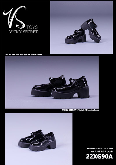 【VICKY SECRET toys】VStoys 22XG89 22XG90 22XG91 JK Shoes 女性ドール用シューズ 女子高生  1/6スケール 女性ドール・フィギュア用シューズ