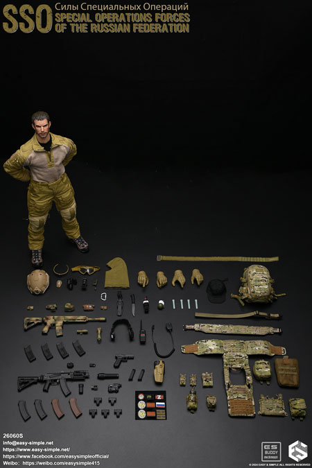 【EASY&SIMPLE】26060S Russian Special Operations Forces(SSO) ロシア連邦軍 特殊作戦軍 特殊部隊 1/6スケールミリタリーフィギュア