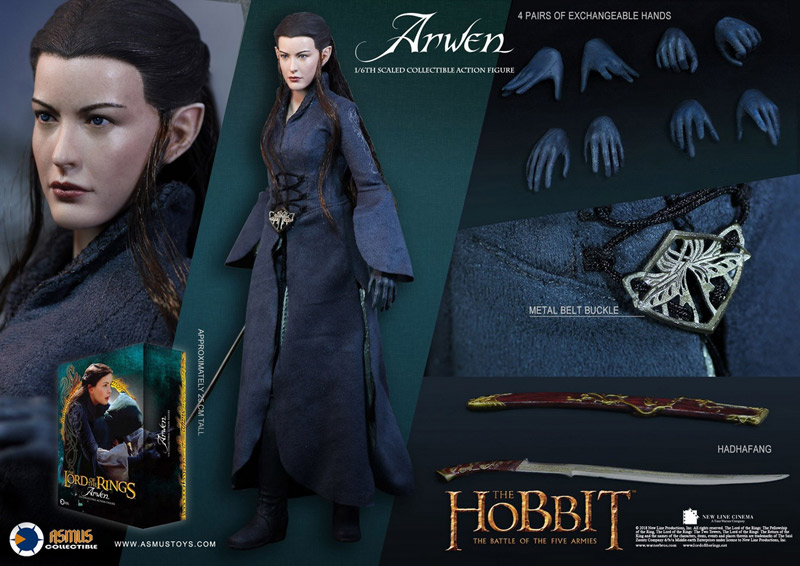 Asmus Toys Lotr021 Arwen 1 6 Collectible Action Figure 1 6スケール ロード オブ ザ リング アルウェン フィギュア 宇宙船