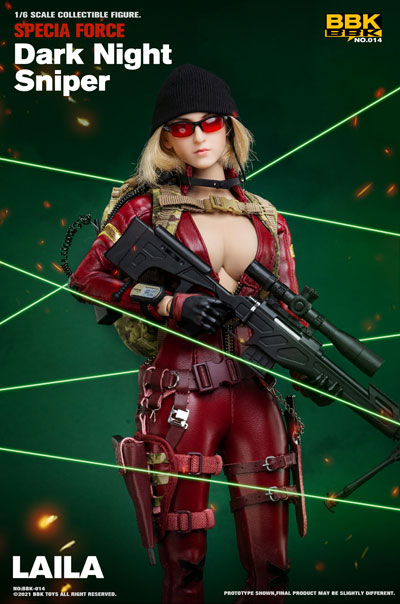 【bbk】BBK014 1/6 Dark Night Sniper Laila 暗夜狙撃手 ライラ 女性エージェント 1/6スケール女性ドールフィギュア