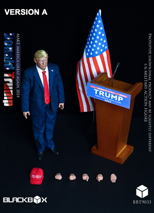 【BLACKBOXTOYS】BBT9033A ドナルド・トランプ アメリカ合衆国第47代大統領 1/6スケール男性フィギュア