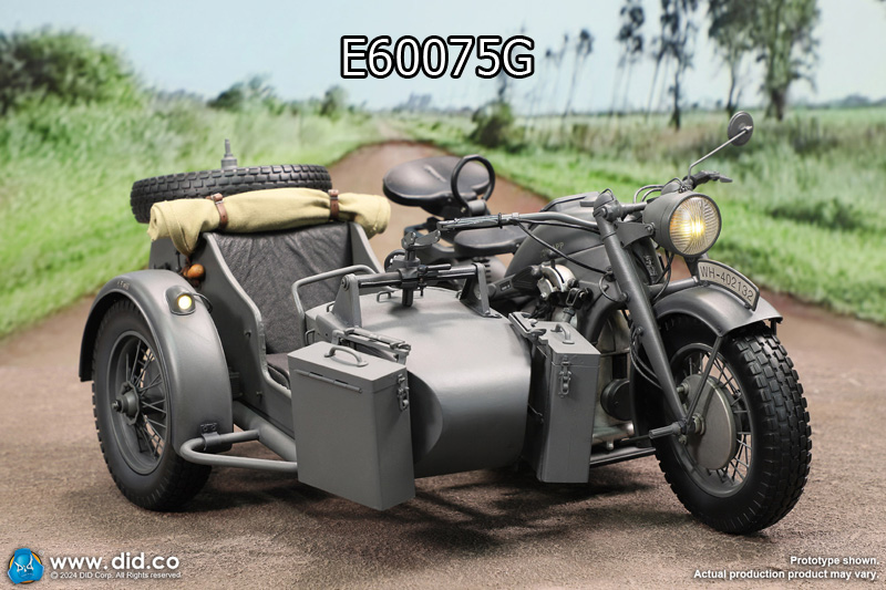 【DID】E60075 1/6 WW2 German Zündapp KS 750 Motorcycle with sidecar ドイツ国防軍 ツェンダップKS750 オートバイ サイドカー付