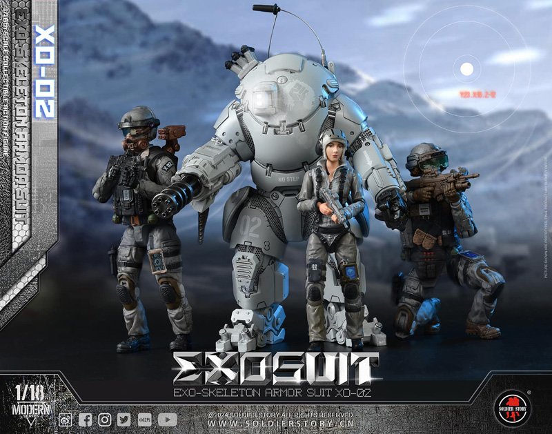 【Soldier Story】SSE002 1/18 EXOSUIT EXO Skeleton Armor Suit XO-02 エクソスーツ