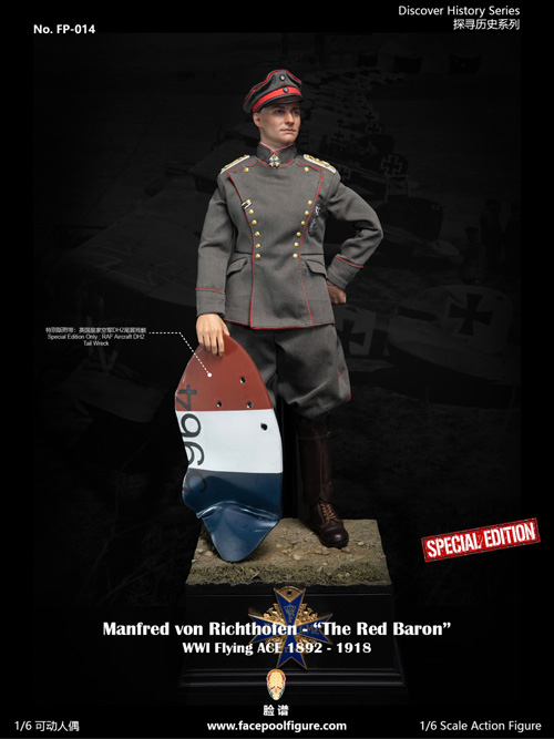 【Facepoolfigure】FP014B 1/6 Manfred von Richthofen -“The Red Baron” Special Edition Includes Extra