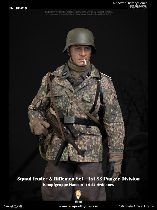 【Facepoolfigure】FP015A 1/6 1st SS Panzer Division Kampfgruppe Hansen 1944 Ardennes Squad leader WW2ドイツ軍 第1装甲師団