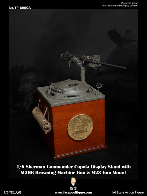 【Facepoolfigure】FP-DI002A 1/6 Cupola Stand with Machine Gun & Mount & Ammo box