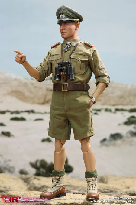【3R】GM651 WW2 Erwin Rommel-Desert Fox General Field Marshal of German  Afrika Korps WW2ドイツアフリカ軍団 軍団長 エルヴィン・ロンメル 砂漠の狐 1/6スケールフィギュア