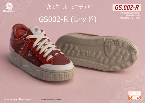 【WorldBox】GS002-R / GS002-G / GS002-W Girl's Shoes 女性ドール用シューズ 1/6スケール 女性用シューズ