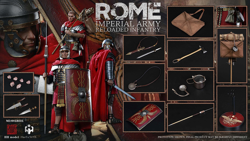 【HHmodel & HaoYuTOYS】HH18001 Rome Imperial army-reloaded infantry ローマ帝国  重装歩兵 1/6スケールフィギュア