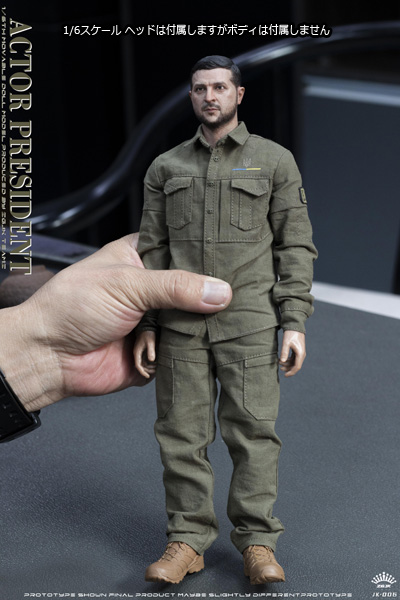 【ZGJKTOYS】JK-006 1/6 Actor President ゼレンスキー 1/6スケール 男性ヘッド＆コスチュームセット