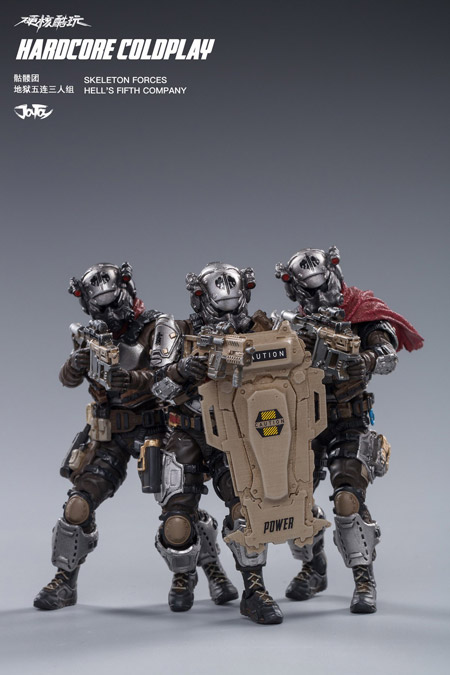 【JOYTOY】1/18 SKELETON FORCES HELL’S FIFTH COMPANY スケルトンフォース ヘルズ・フィフス・カンパニー  3体セット 1/18スケールフィギュア 82011081