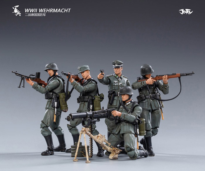 Joytoy Jt0449 1 18 Ww2 Wehrmacht 第二次世界大戦 ドイツ国防軍 兵士 5体セット 1 18スケールフィギュア 宇宙船