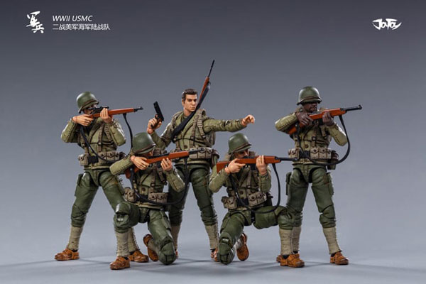 【JOYTOY】JT0708 1/18 WW2 USMC 第二次世界大戦 アメリカ海兵隊 兵士 5体セット 1/18スケールフィギュア