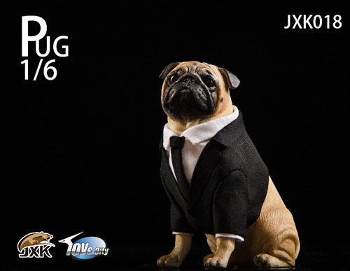 Jxk Studio Jxk018 1 6 Pug In Black Frank パグ イン ブラック フランク 1 6スケール 犬 イヌ パグ 宇宙船