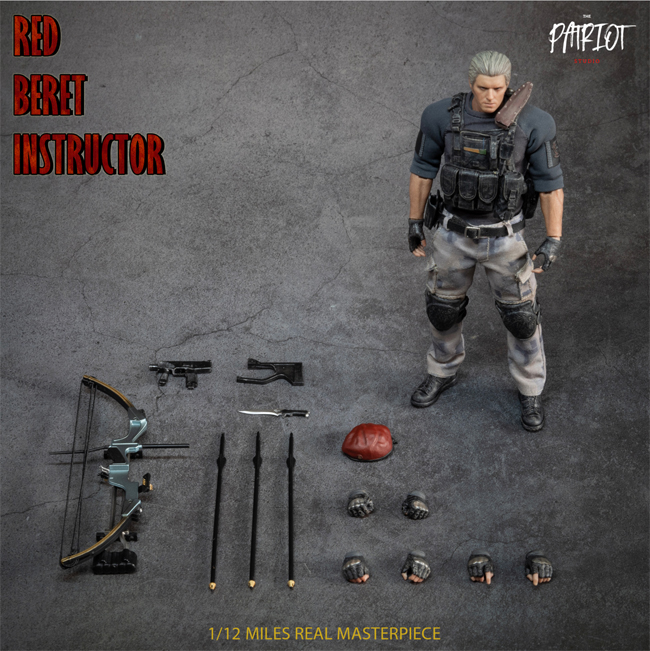 【The Patriot studio】PA017 1/12 Red Beret Instructor Type-A レッドベレーインストラクター 1/12スケールフィギュア