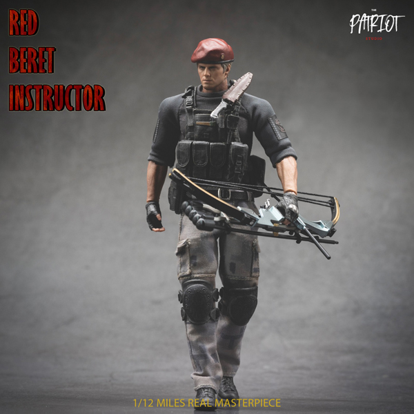 【The Patriot studio】PA017 1/12 Red Beret Instructor Type-A レッドベレーインストラクター 1/12スケールフィギュア