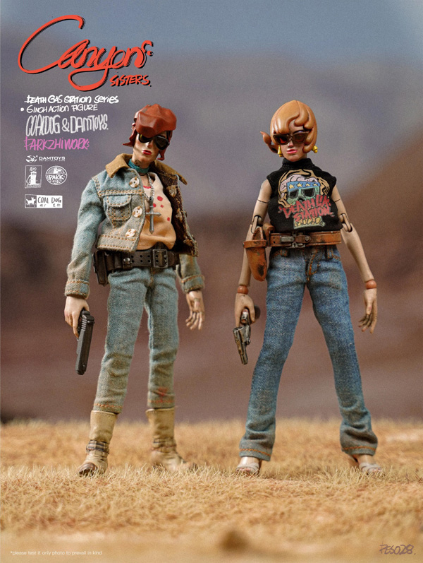 【DAM】DAMTOYS x COALDOG PES028 Package B 1/12 Death Gas Station Canyon sisters キャニオン シスターズ 1/12スケールフィギュア