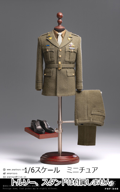 【POPtoys】X40 Men’s Captain Uniform Suit REMAKE アメリカ軍制服 男性用スーツ 1/6スケール男性フィギュア用コスチューム