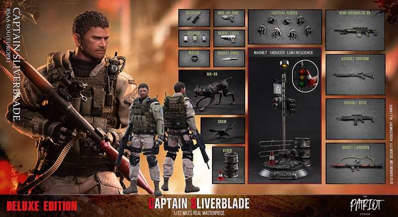 【The Patriot studio】Patriot studio-002B 1/12 Captain Sliverblade Bsaa Sou(Europe) Deluxe Version