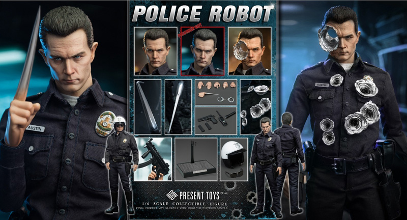 【PRESENT TOYS】PT-sp62 1/6 POLICE ROBOT アメリカン・ポリス・ロボット 1/6スケール男性フィギュア