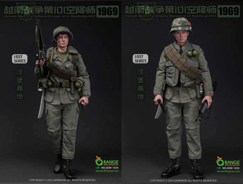 【QORANGE QOTOYS】QOM-1035 1/6 Vietnam War 101st Airborne Division ベトナム戦争 アメリカ陸軍 第101空挺師団 ハンバーガーヒル 1969