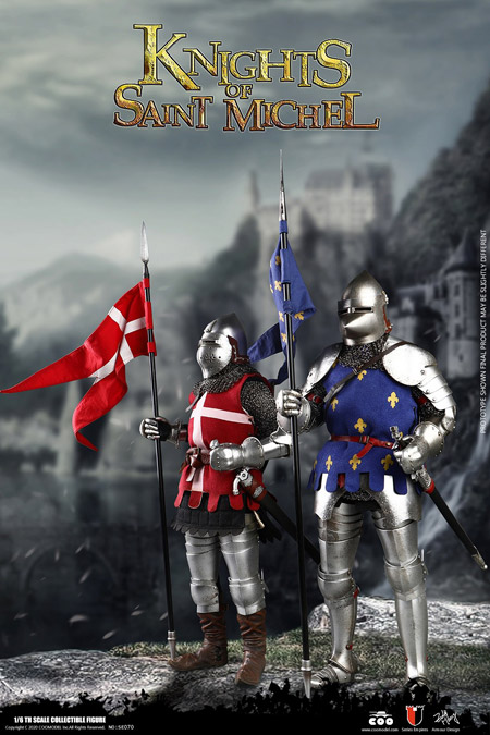 【COO】SE070 1/6 SERIES OF EMPIRES(DIECAST ARMOR) - KNIGHTS OF SAINT MICHEL (DOUBLE-FIGURE SET OF FRENCH KNIGHTS)