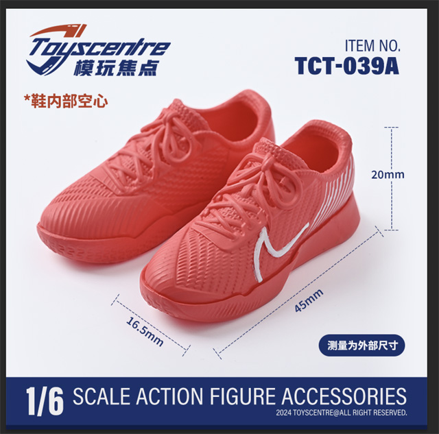 【TOYSCENTRE】TCT-039 A/B Women's sports shoes 女性ドール用スポーツシューズ スニーカー 1/6スケール 女性用シューズ