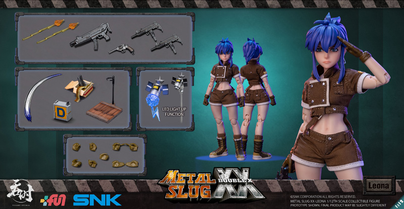 【Tunshi Studio】TS-012 SNK METAL SLUG XX LEONA HEIDERN メタルスラッグXX レオナ・ハイデルン 1/12スケールアクションフィギュア