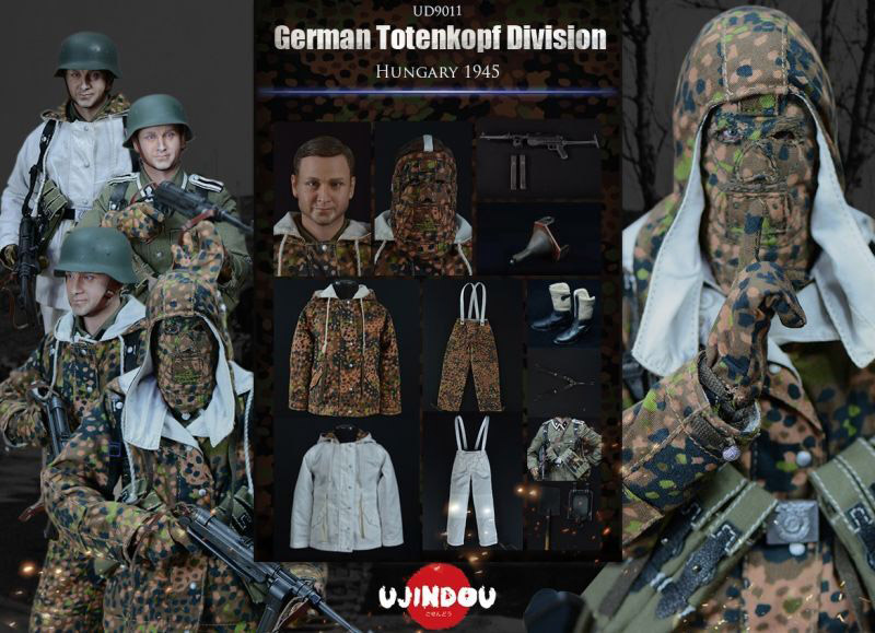 【UJINDOU】UD9011 1/6 WW2 German Totenkopf Division Hungary 1945 WW2ドイツ軍 武装親衛隊 トーテンコップ ハンガリー1945