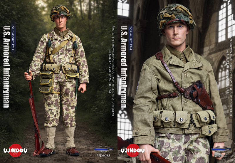 【UJINDOU】UD9035 1/6 WW2 U.S. Armored Infantryman Normandy 1944 WW2 アメリカ陸軍 歩兵 ノルマンディー上陸作戦