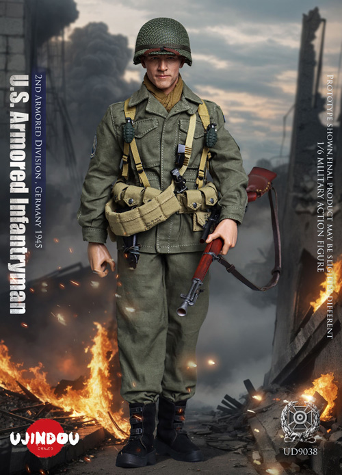 【UJINDOU】UD9038 1/6 WW2 U.S. Armored Infantryman, 2nd Armored Division Germany 1945