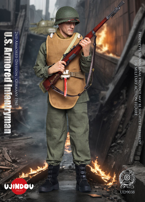 【UJINDOU】UD9038 1/6 WW2 U.S. Armored Infantryman, 2nd Armored Division Germany 1945