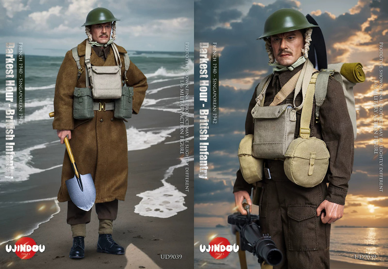 【UJINDOU】UD9039 1/6 WW2 British Infantry,French 1940 - Singaporean 1942 Figure 第二次世界大戦 イギリス軍