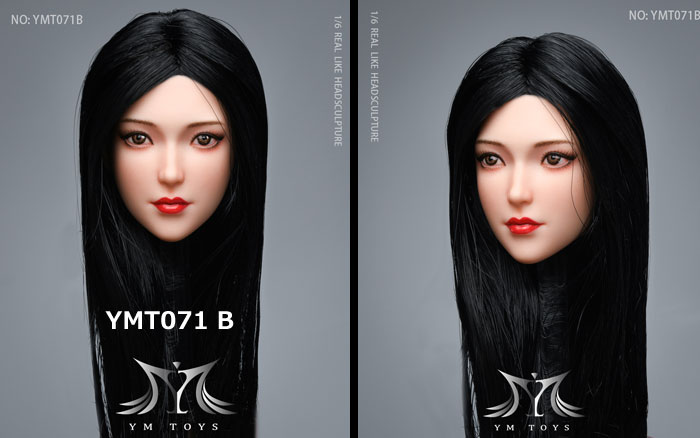 【YMtoys】YMT071 A/B/C/D 1/6 Beauty Headsculpt Lei Lei 1/6スケール 植毛 女性ヘッド