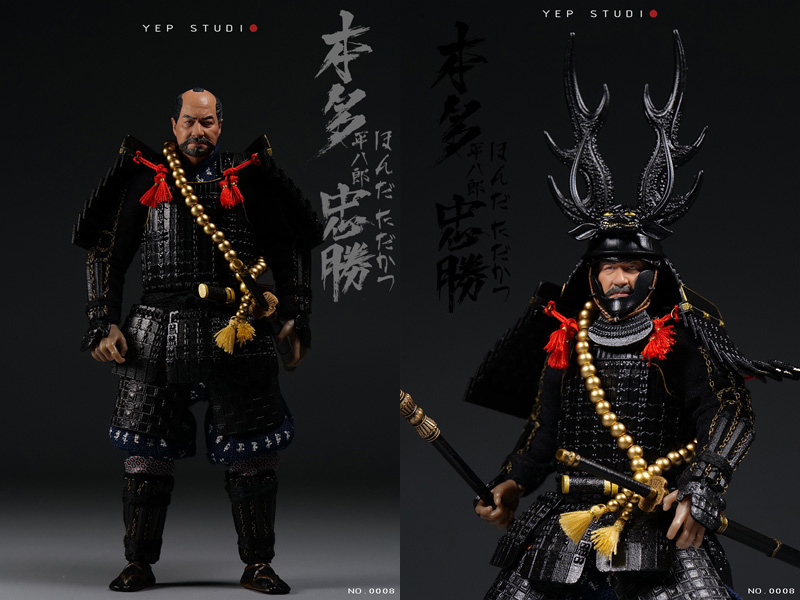 【Yep Studio】NO.0008 1/12 Honda Tadakatsu 本多忠勝 徳川四天王 戦国時代 将軍 大名 1/12スケールフィギュア