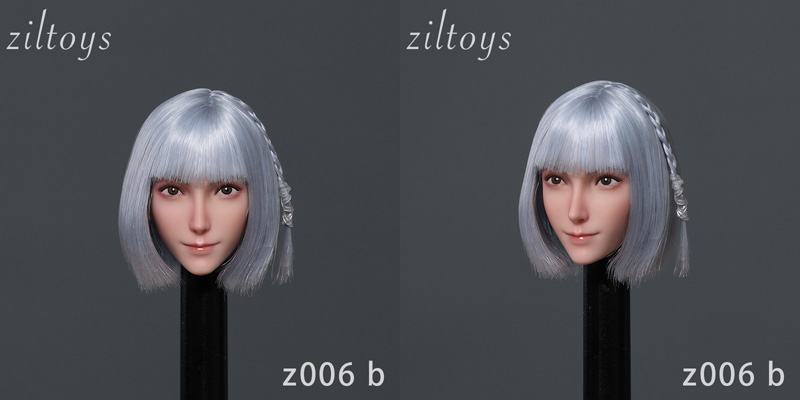 【Ziltoys】Z006 1/6 Beauty Headsculpt 1/6スケール 植毛 女性ヘッド