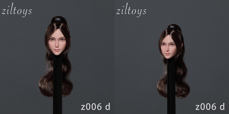 【Ziltoys】Z006 1/6 Beauty Headsculpt 1/6スケール 植毛 女性ヘッド