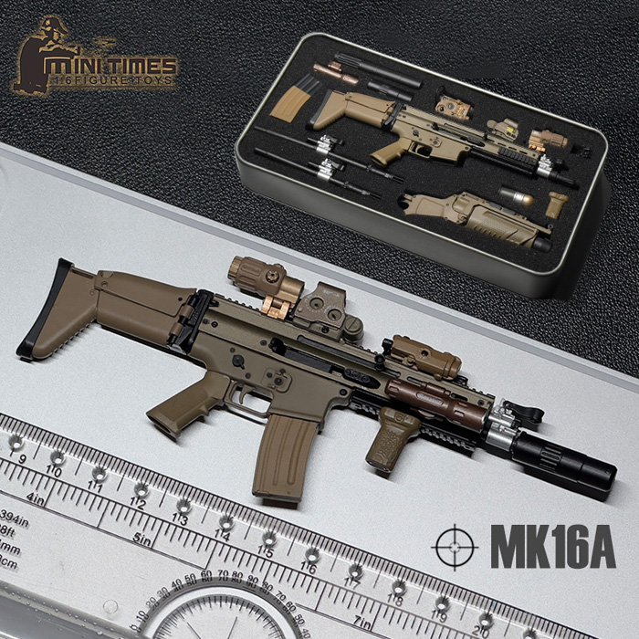 【MiniTimesToys】MT-MK16A/B / MT-MK17A/B ライフル銃 1/6スケール アサルトライフル 4種別売り