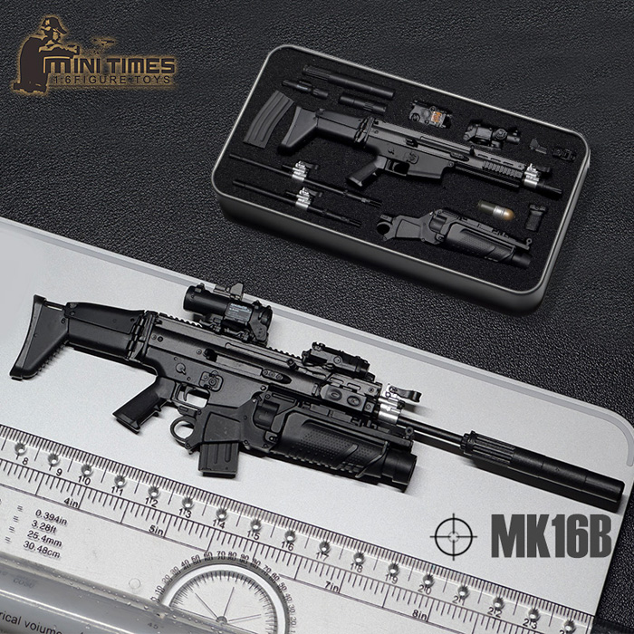 【MiniTimesToys】MT-MK16A/B / MT-MK17A/B ライフル銃 1/6スケール アサルトライフル 4種別売り