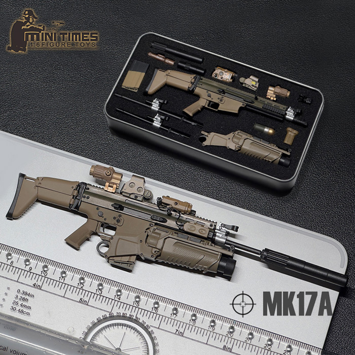 【MiniTimesToys】MT-MK16A/B / MT-MK17A/B ライフル銃 1/6スケール アサルトライフル 4種別売り