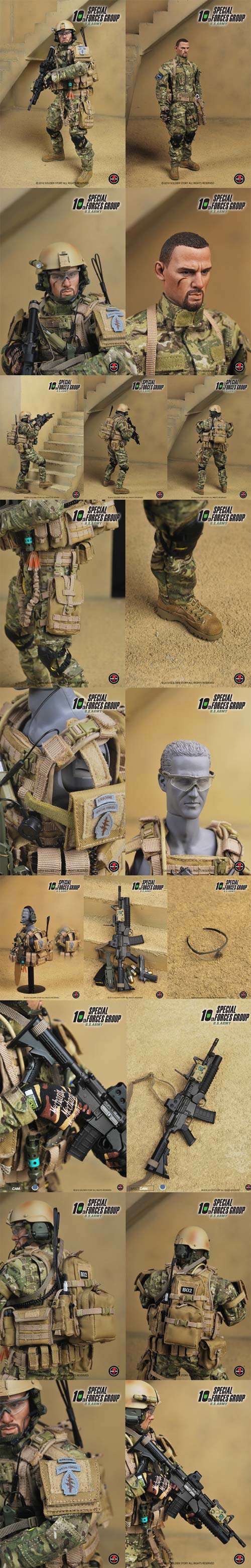 【Soldier Story】1/6 Scale Figure: U.S.ARMY SPECIAL 10th FORCES GROUP