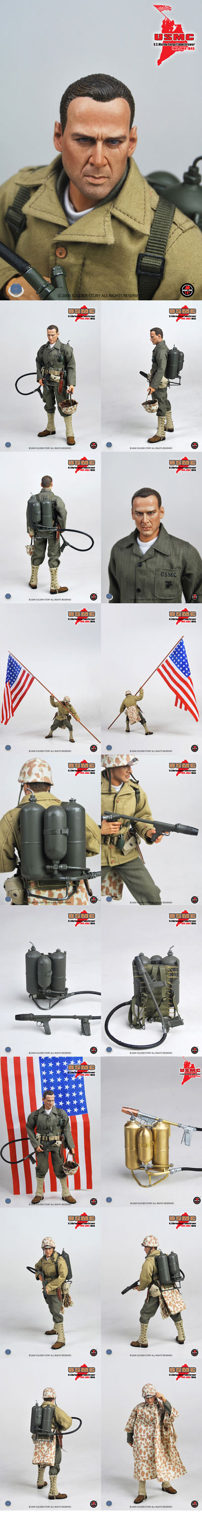 【Soldier Story】1/6 Scale Figure: U.S. MARINE CORPS FLAMETHROWER IWO JIMA 1945